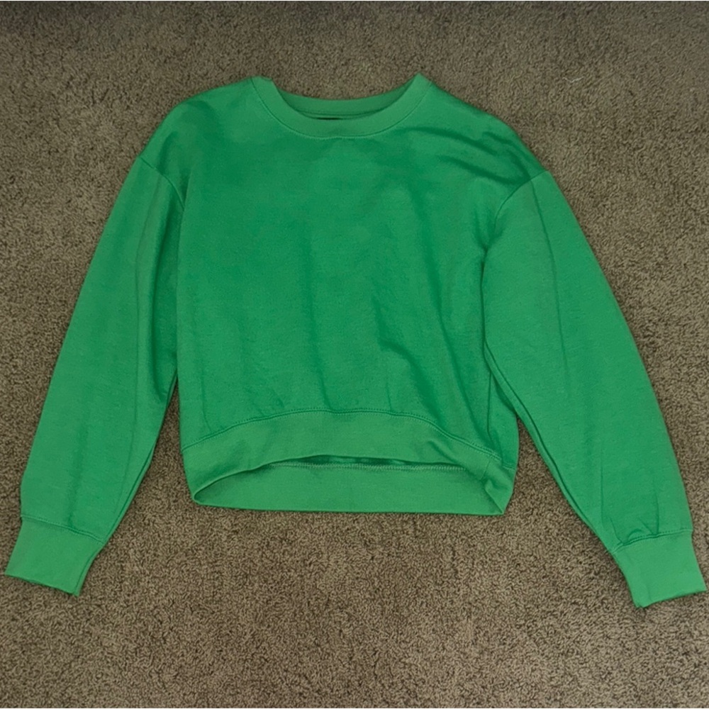 Zara Green Crew Neck Sweater